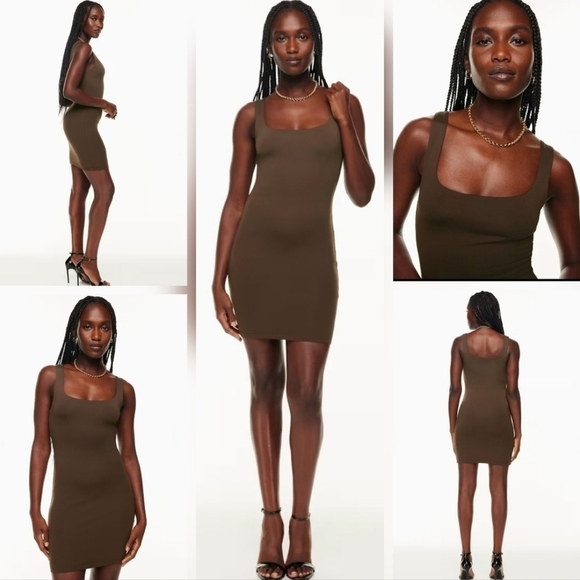 🇨🇦 Aritzia Babaton Sleeveless Square Neck Contour Mini Dress - Picture 13 of 16